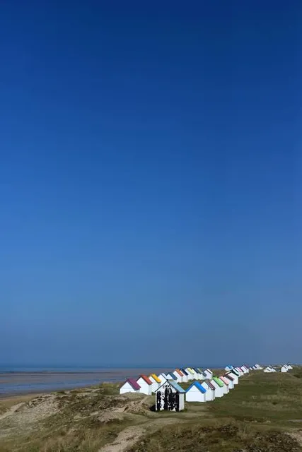Cabines de plage de Gouville-sur-Mer