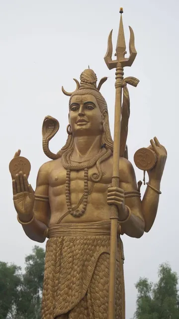 Golden Statue of Lord Shiva
