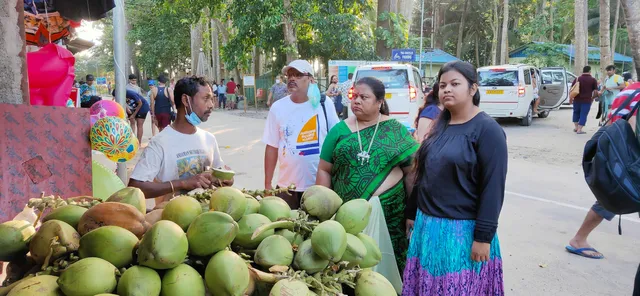 Coconut stall