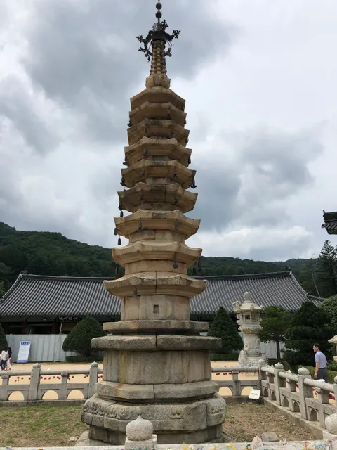 Octagonal Nine Story Stone Pagoda in Woljeongsa
