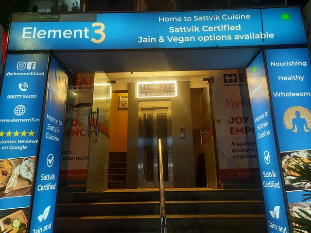 Element3 - Whitefield Sattvik Vegetarian, Jain & Vegan