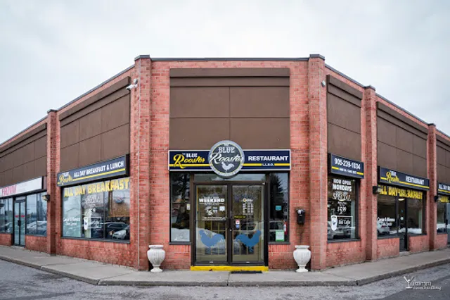 The Blue Rooster All day breakfast and lunch.