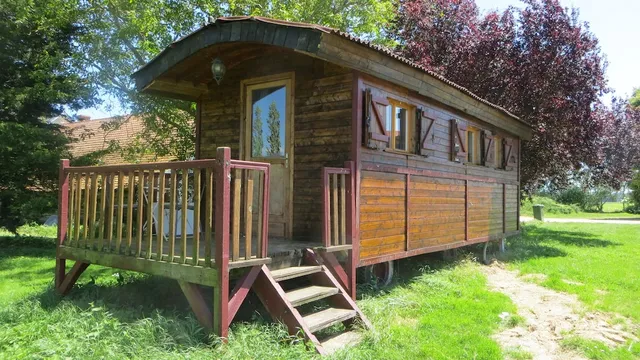 roulotte à la ferme de l'isle