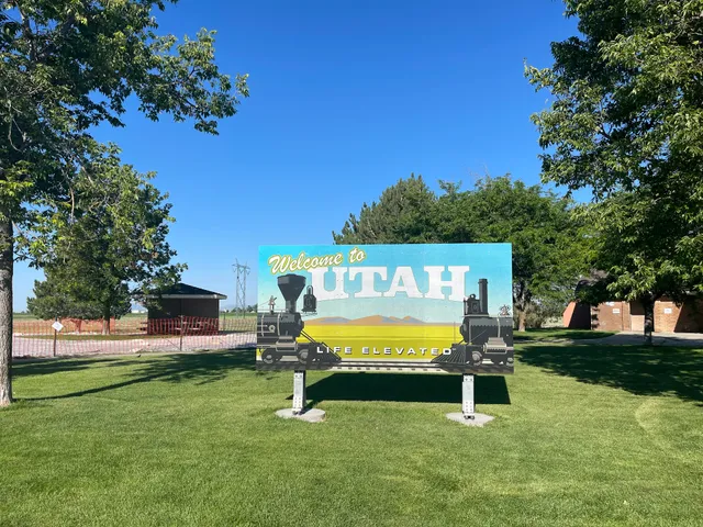 Welcome to Utah sign