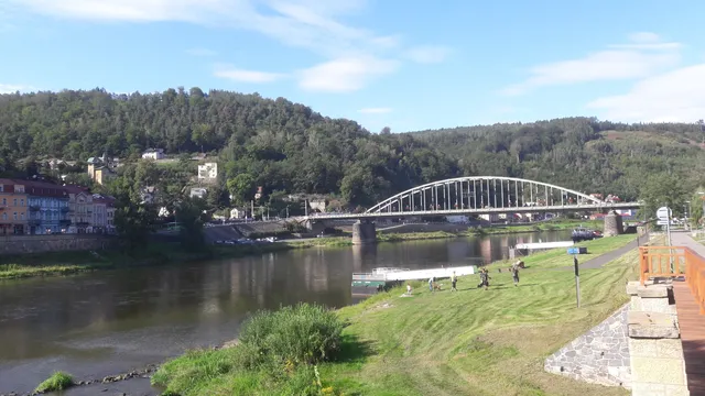 Chain bridge Decin