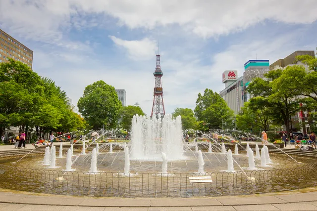Odori Park fountain
