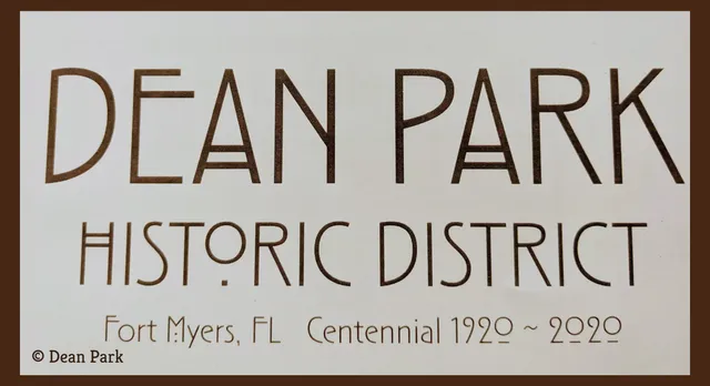 Triangle Park, Dean Park Historic District, Fort Myers, FL