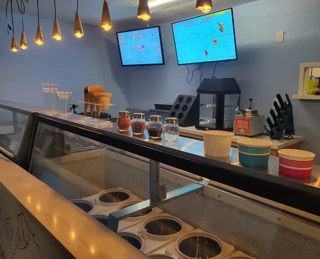 Ice cream shop rainbow