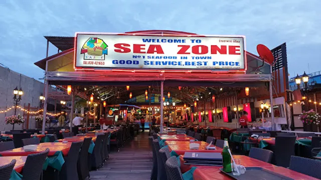 sea zone seafood & steak restaurant .