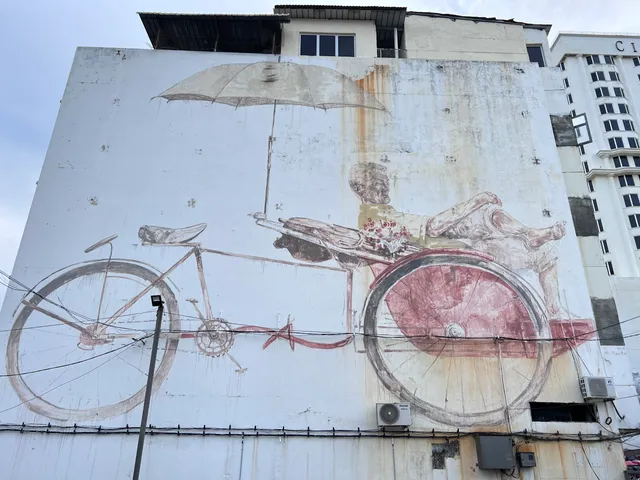 Street Art - Trishaw man