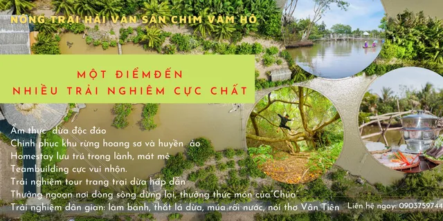 Nông trại du lịch Sân Chim Vàm Hồ