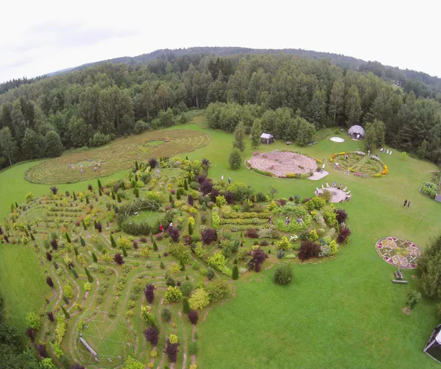 Energy labyrinth and geometric shapes Park