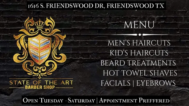 State Of The Art Barber Shop - Friendswood