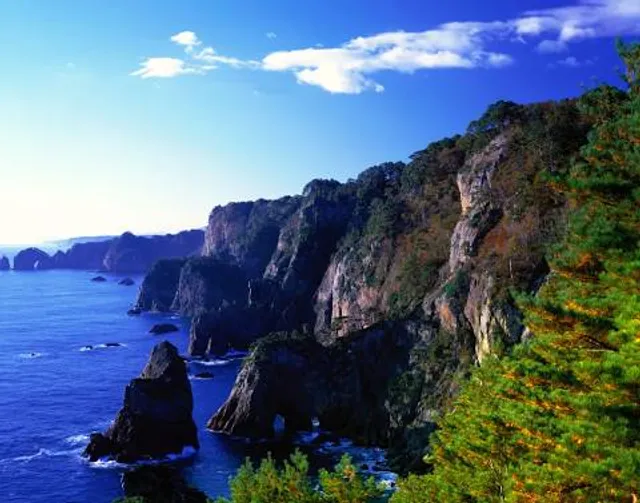 Cape Kitayamazaki.(Sanriku Reconstruction National Park.)