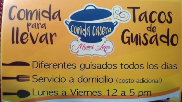 Comida casera “Mamá Lupe”
