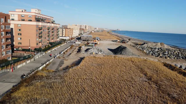 End of Ocean Promenade Belle Harbor Boardwalk