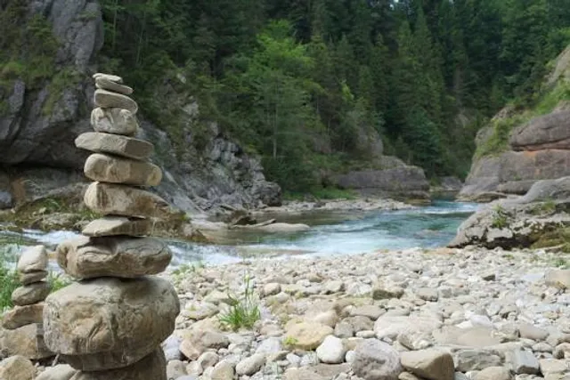 Ammer Gorge in the area of ​​Scheibum