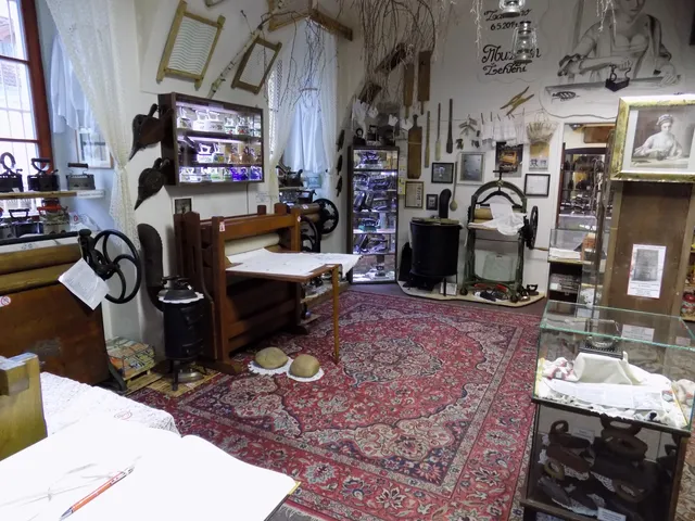 Family Museum of Ironing and Washing - Display of Cash Registers