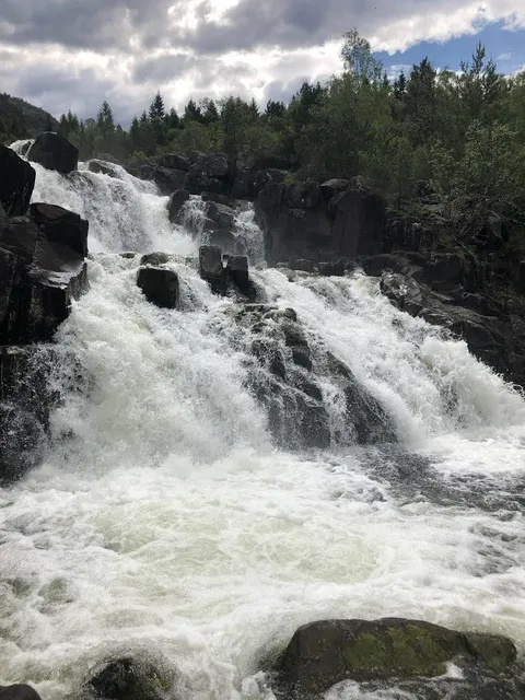 The Waterfall in the Jørpelands-River – and the Nature Path