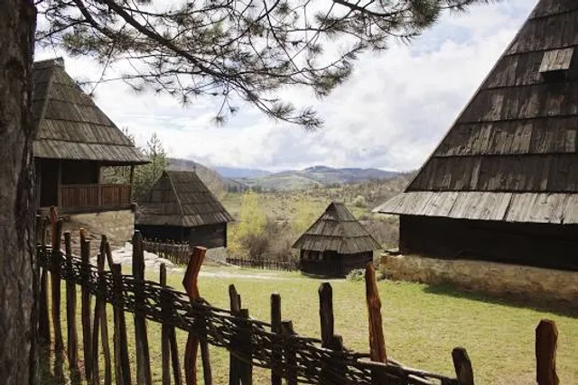 Open air museum Old village Sirogojno