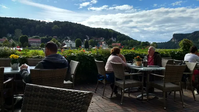 Basteiblick Haus Rosengarten