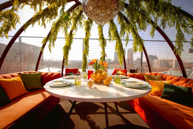 RoofTop купольные беседки на крыше