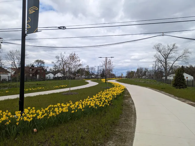 Joy and Alpine Trailhead: Joe Louis Greenway