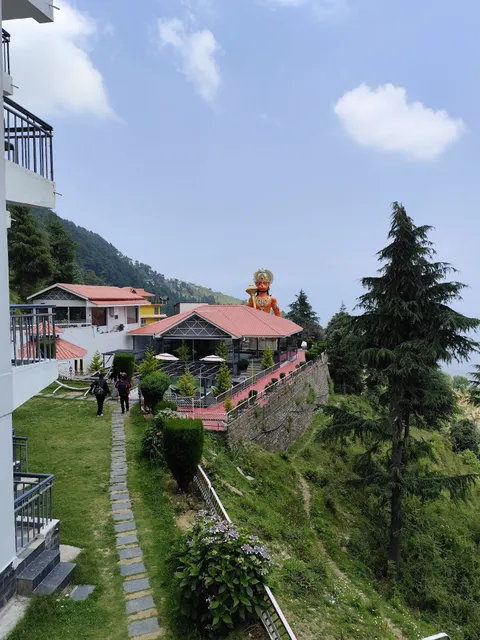 Hanuman Statue in Front of Hotel Mini Swiss