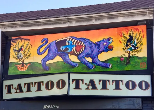 Purple Panther Tattoo