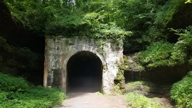 North Bend Rail Trail Tunnel #13 bonds creek