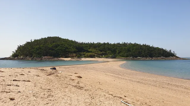 Miracle Sea Road in Sol Beach Jindo