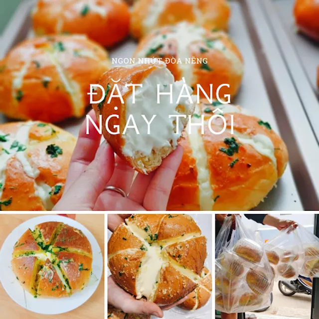 Tiệm bánh bò sữa - bánh mì phô mai bơ tỏi