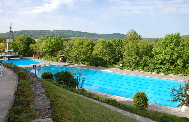 Terrace swimming pool Bad Kissingen