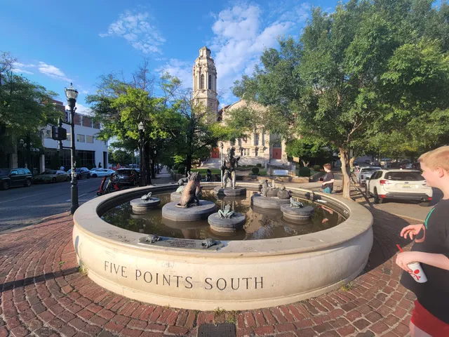 5 Points South Fountain - The Storyteller by Frank Fleming