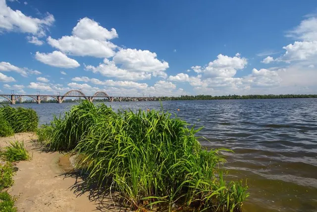 Beach on the Monastyrskyi Island