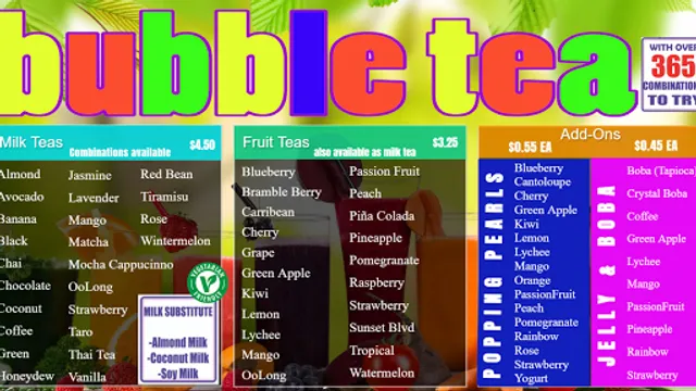 Paradise Smoothie Bubble Tea & Coffee