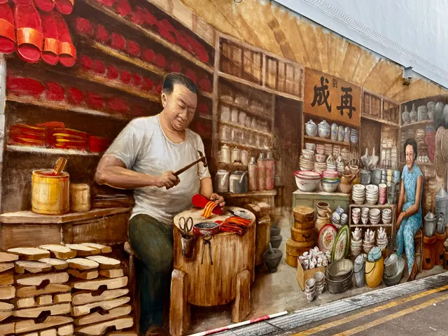 Chinatown Market - Wall Mural Art by Yip Yew Chong