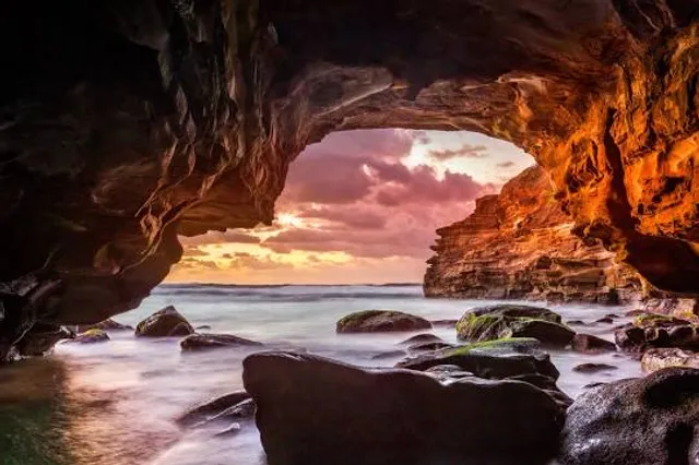 Ghosties Beach Caves