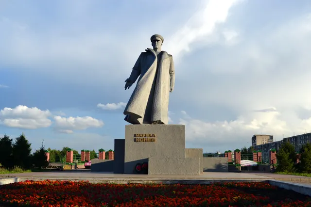 The monument to Marshal Konev