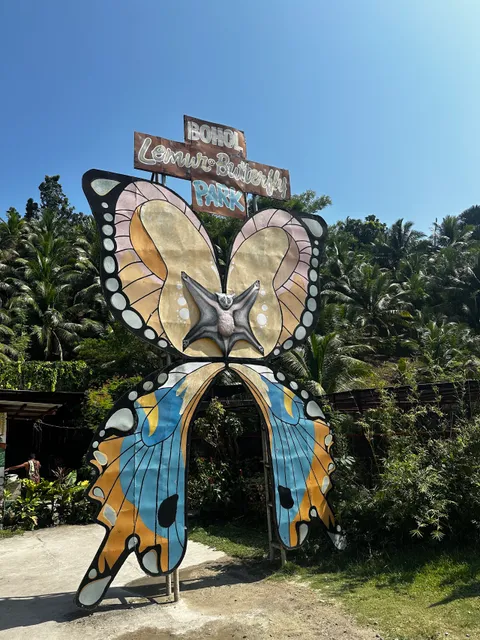 Bohol Lemur and Butterfly