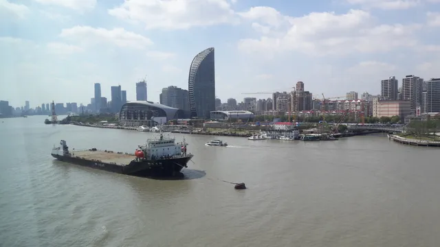 Waterfront of Oriental Fisherman Wharf of Shanghai