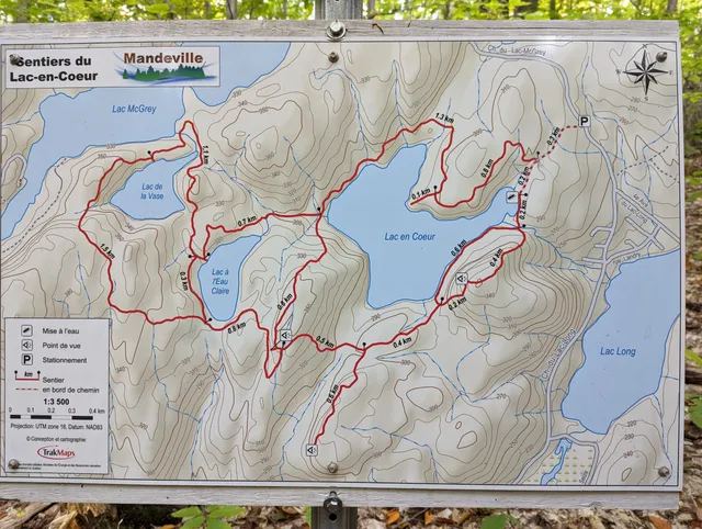 Sentiers du lac en coeur