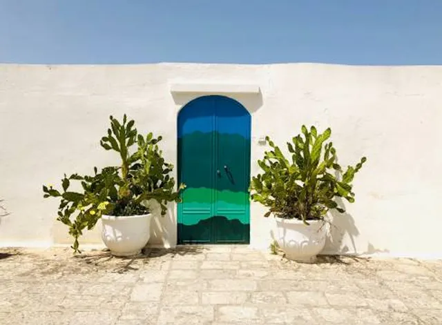 La casa con la porta blu