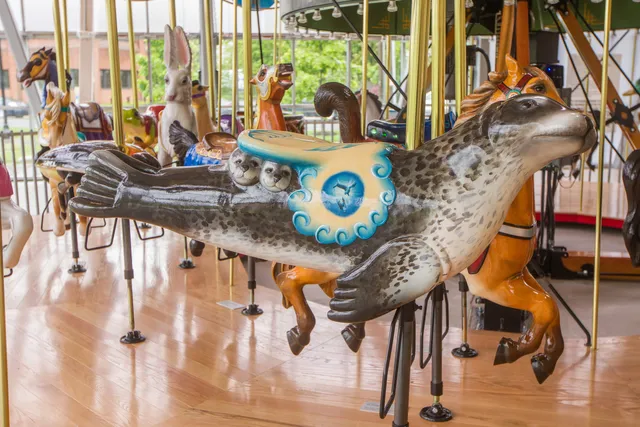 The Brownstein/Selkowitz Carousel Pavilion & Nissen Carousel in Mill River Park