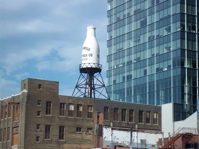 Guaranteed Pure Milk Bottle Water Tower