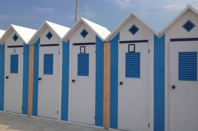 Free equipped beach by the Finance