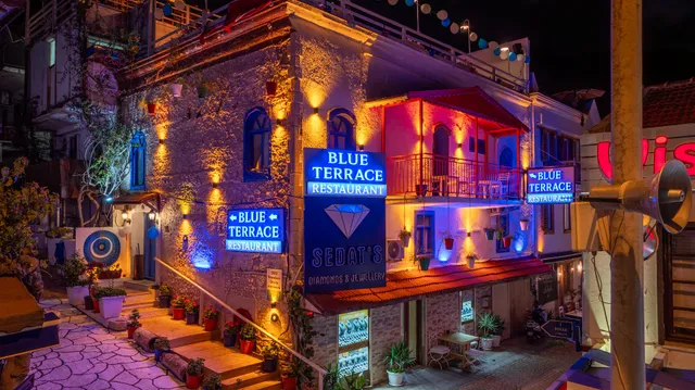 BLUE TERRACE RESTAURANT COCTAIL CAFE BAR & LOUNGE.