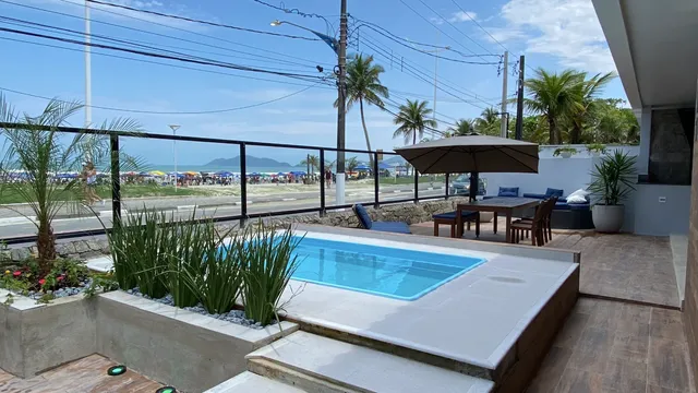 Casa de temporada em frente ao mar da praia da Enseada no Guarujá - Paradiso del Mare