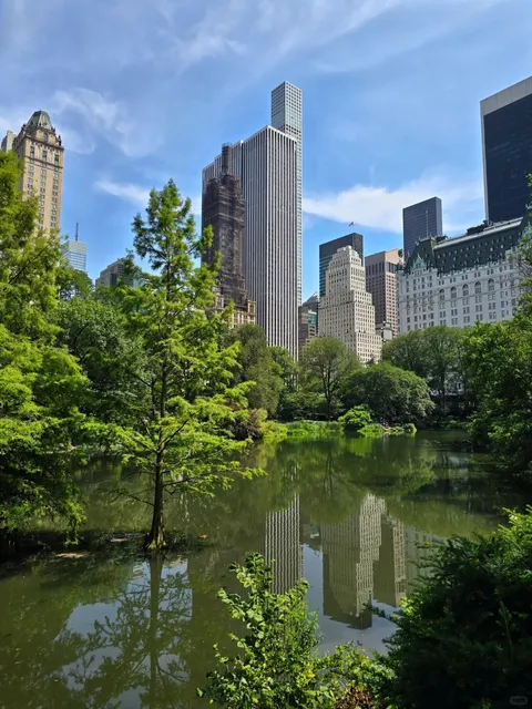The Pond and Gapstow Bridge in Central Park’s Central Business Distric