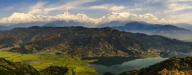  A Little Town at the Foot of the Annapurna Himalayas 🏔️